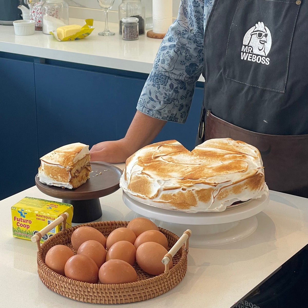 Torta tres leches con huevos de gallina libre