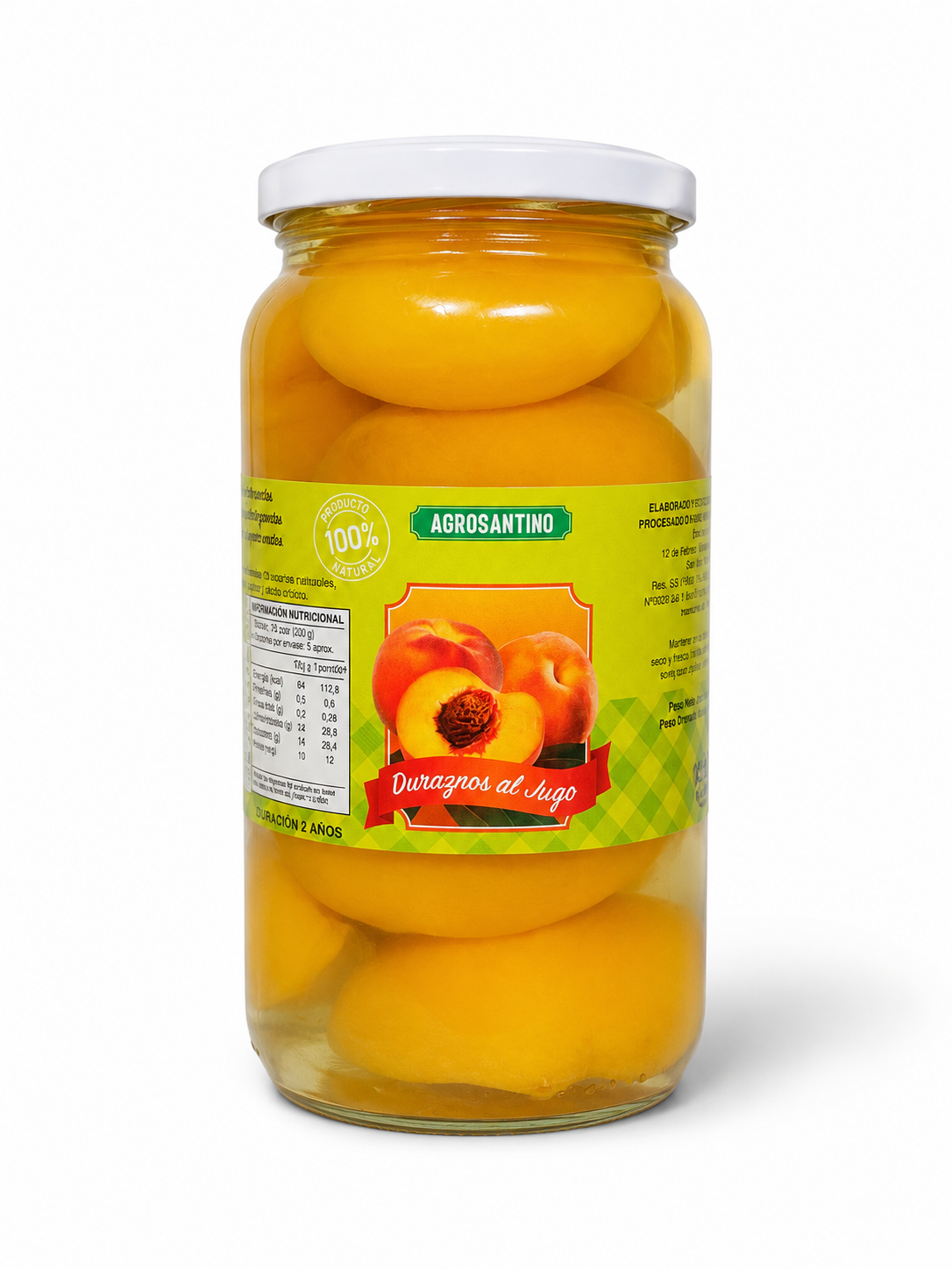 Duraznos al jugo Artesanales