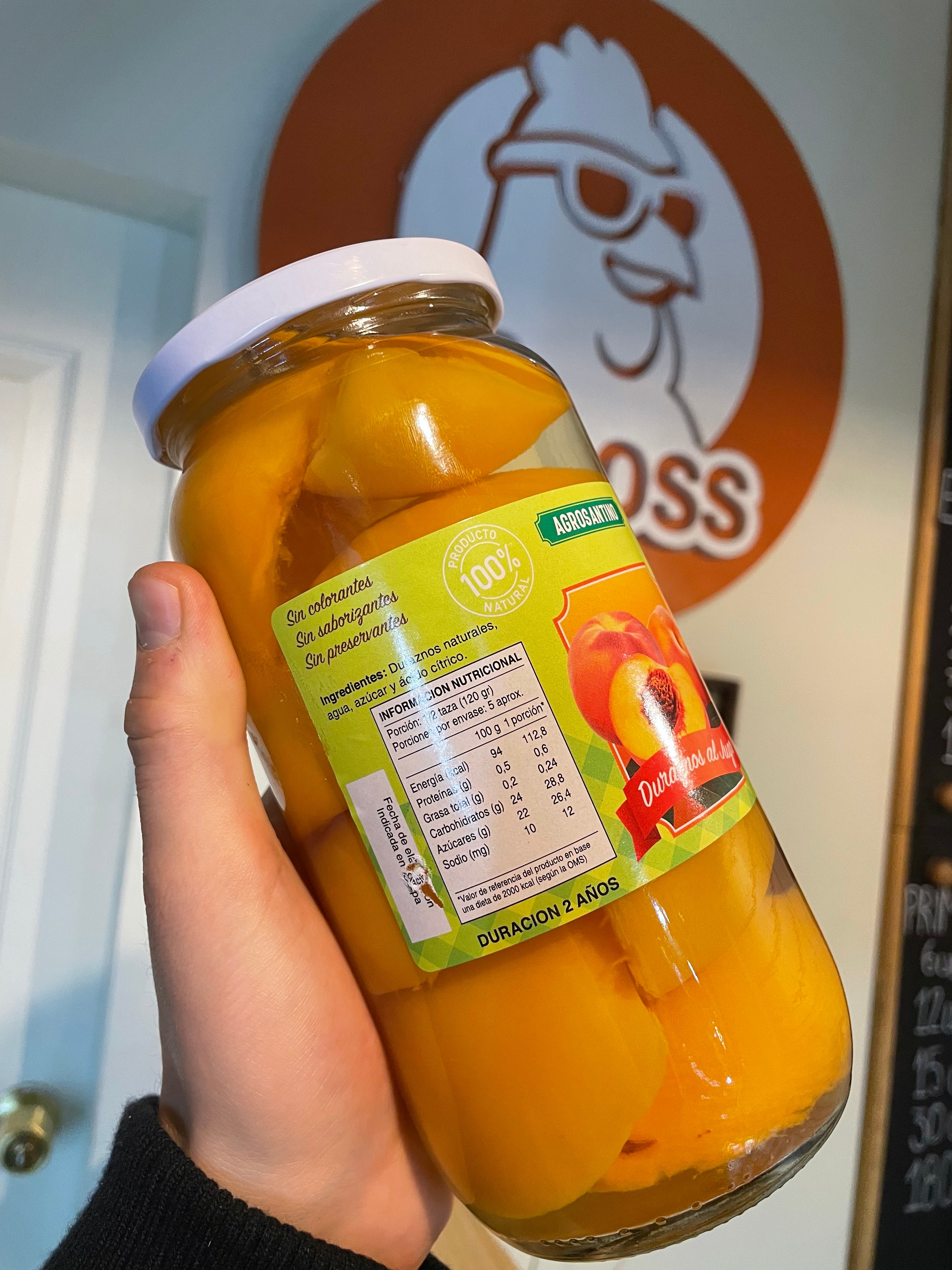 Duraznos al jugo Artesanales