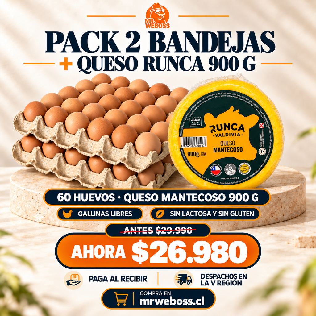 Pack Dúo · 2 bandejas Extra + Runca 900 g