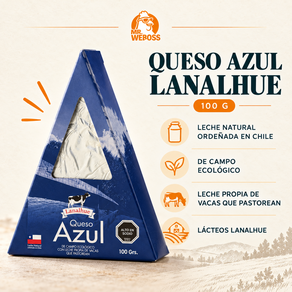 Queso Azul - Lanalhue - 100 g