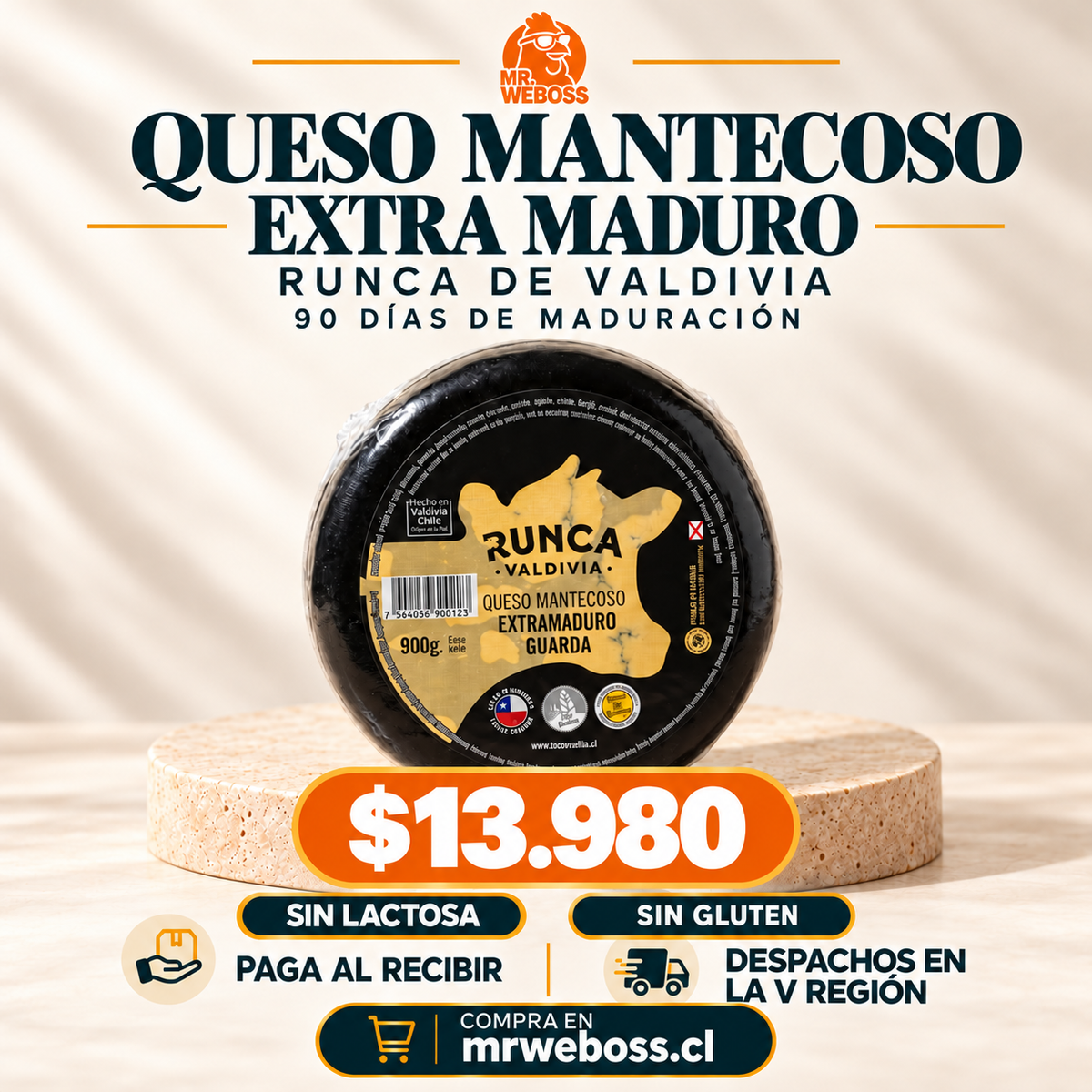 Queso de Guarda Extramaduro - Runca - 900 g