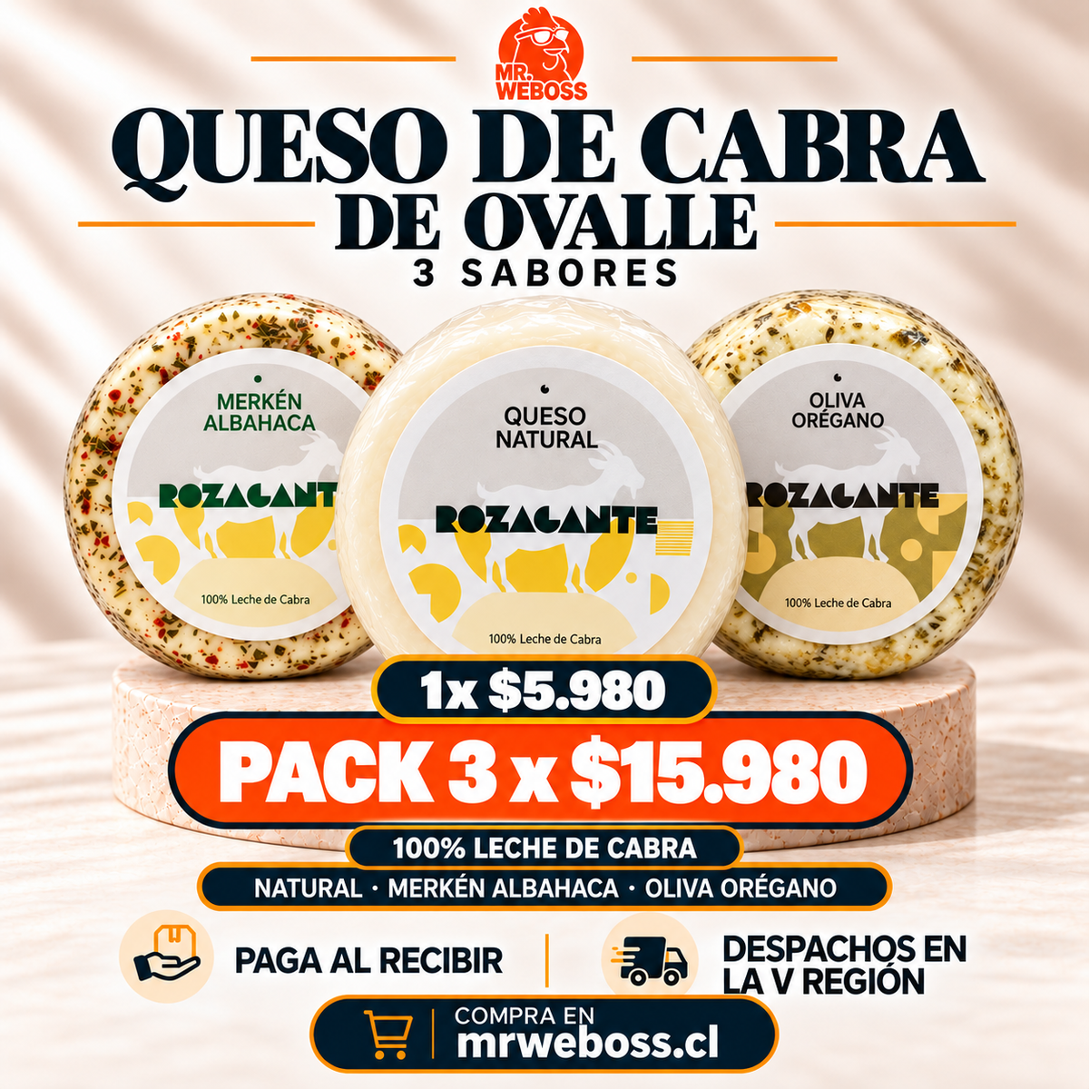 Queso de cabra con especias