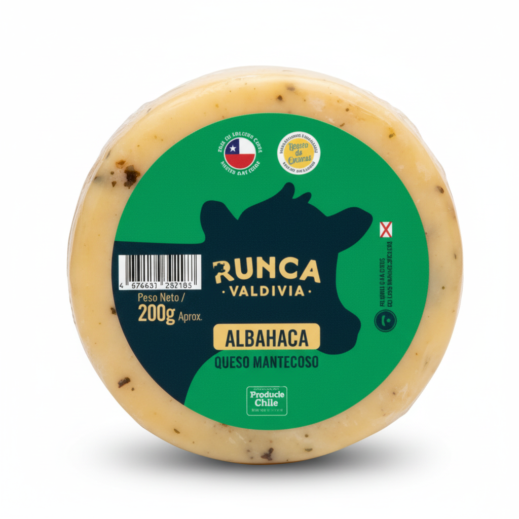 Queso mantecoso sabores - Runca  - 200g